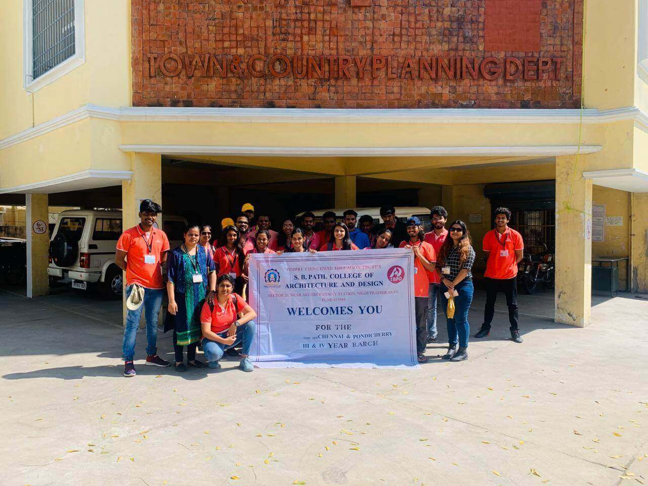 Study tour of Third and Fourth year 2019-20 at pondicherry, SBPCOAD